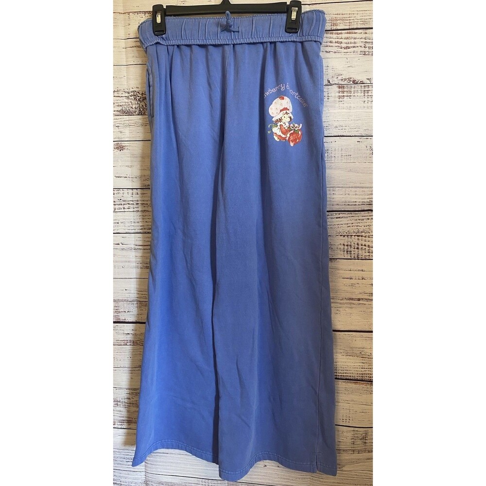 Strawberry Shortcake Blue Sweatpants  Wide-leg #y2k see measurements for size